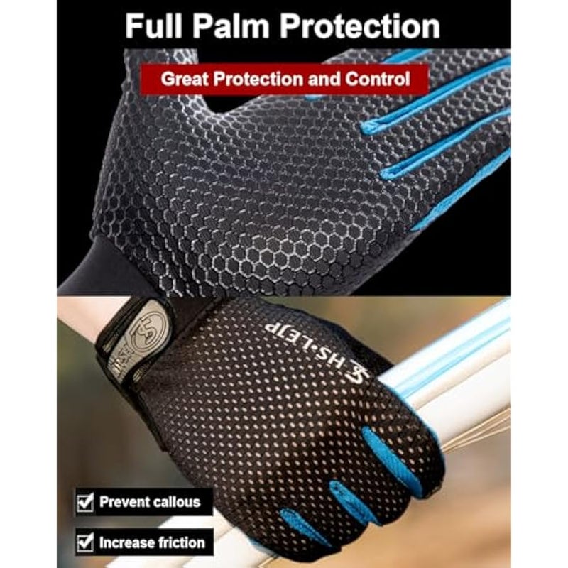 Full Finger Cycling Gloves Mountain Bike Gloves, Touchscreen MTB Gloves Racing Gloves Cycling Gloves for Men Bicycle Gloves Men & Women, Full Finger Workout Gloves - Image 4